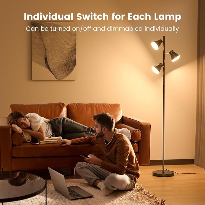 SIBRILLE 36W LED Tree Floor Lamp, Dimmable Tall Standing Lamp - Image 3