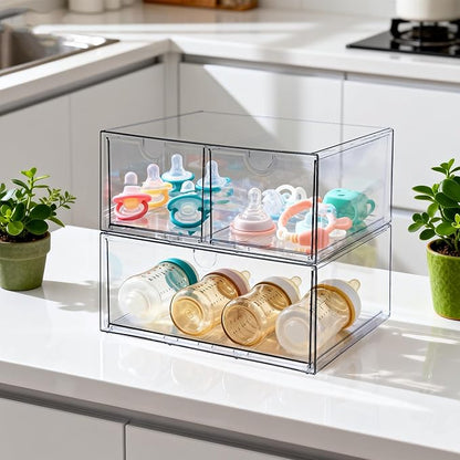 Prsildan Acrylic Drawer Makeup Organizer - Image 2