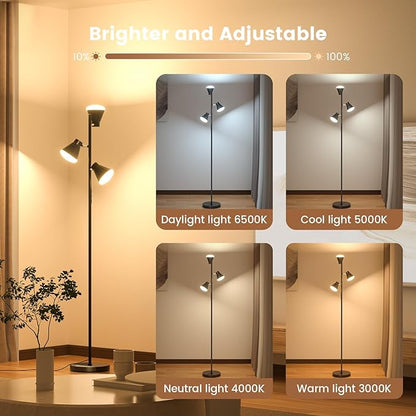 SIBRILLE 36W LED Tree Floor Lamp, Dimmable Tall Standing Lamp - Image 4