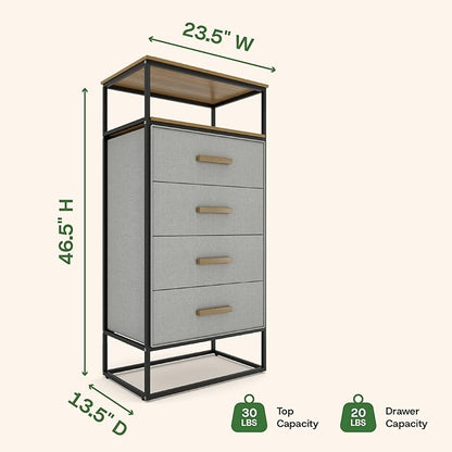 tinge Zana Premium Fabric Dresser - Image 3