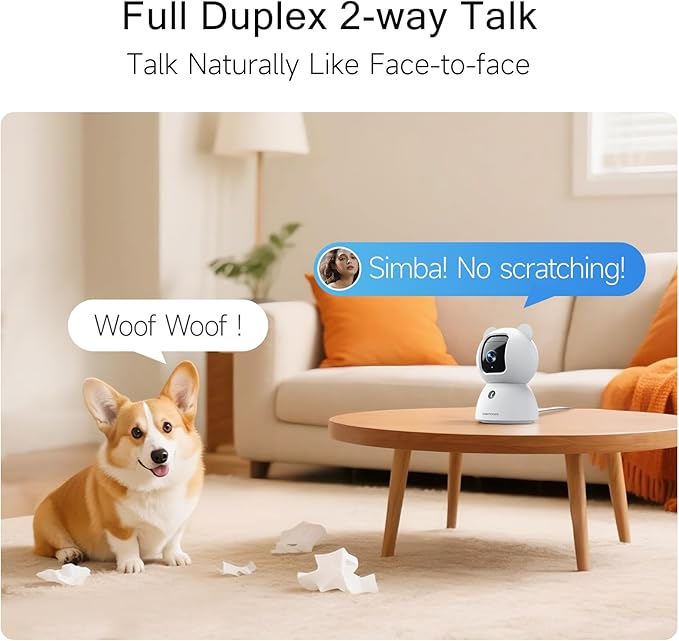 2.5K Indoor Camera 2pack, Non-Subscription AI Person/Pet/Cry Detection - Image 7