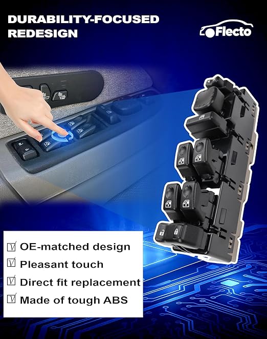 Flecto Master Power Window Switch Driver Side 15883323 - Image 4