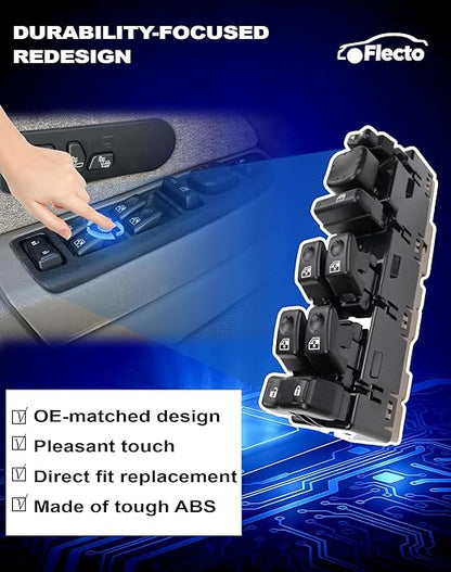 Flecto Master Power Window Switch Driver Side 15883323 - Image 4