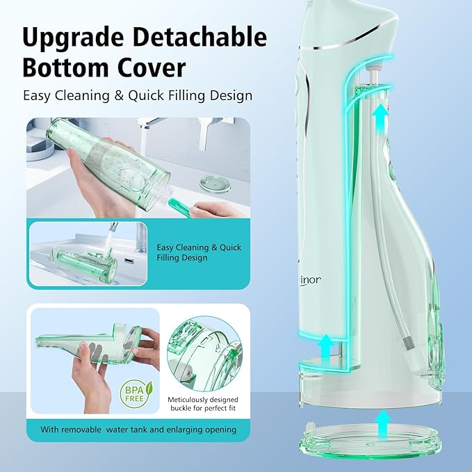 Leominor Water Dental Flosser Pick - Image 4