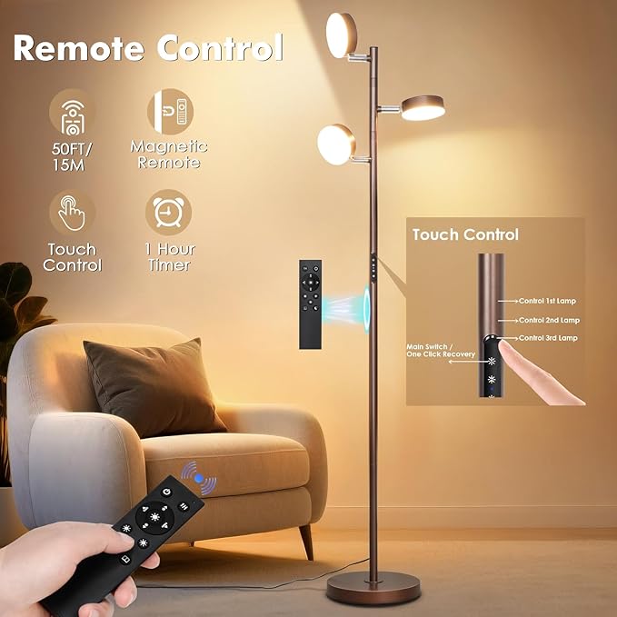 Benaep Tree Floor Lamp for Living Room - Image 2