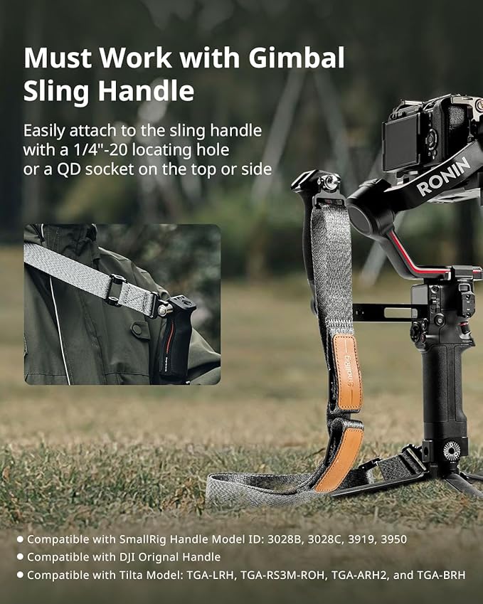 SmallRig RS3 RS2 Weight-Reducing Shoulder Strap Compatible - Image 2