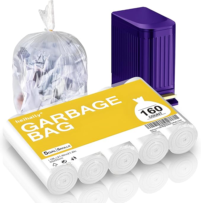 Bathroom Trash-Bags 5-Gallon Garbage Bag by heihaily