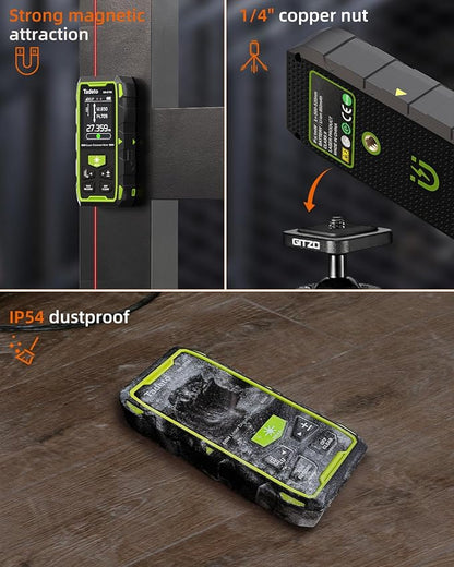 Tadeto Dual Laser Measuring Tool, 393FT/120M Bilateral Laser Measurement Tool - Image 6