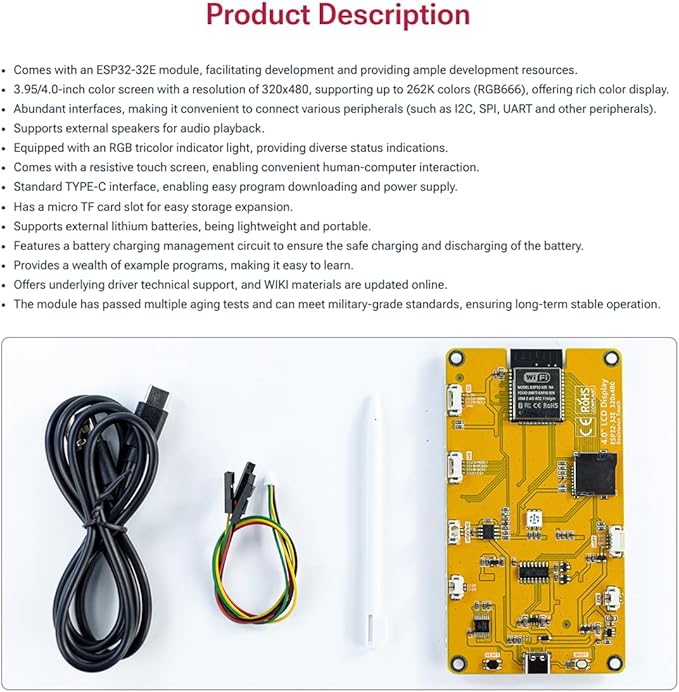 Hosyond 4.0'' 320x480 Touch Screen - Image 5
