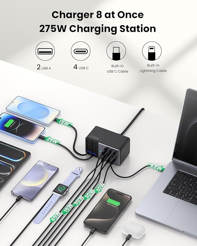 USB C Charger 275W Charging Station - Image 2
