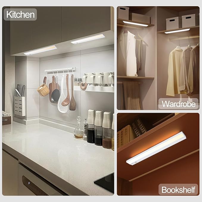 Ansen 4Packs of Under Cabinet Lighting Hardwired, 36IN 22W 1426LM, Dimmable Led - Image 6