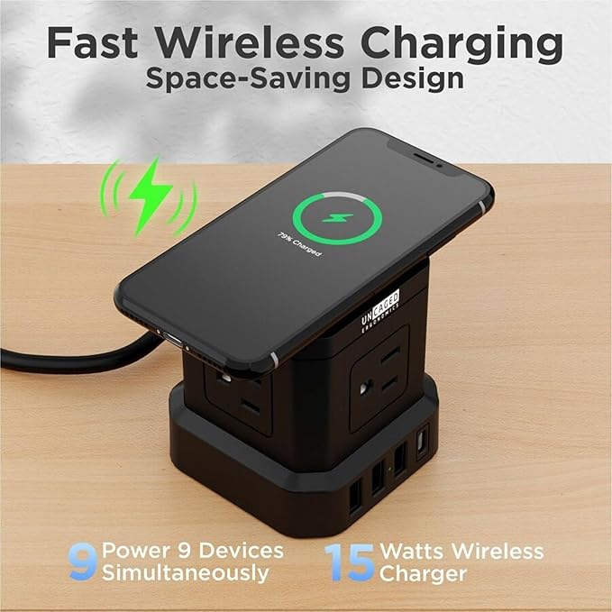 Uncaged Ergonomics Wireless Charger Cube Power Strip - Image 6