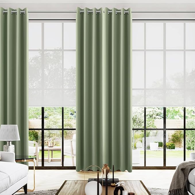 KOUFALL 120 Inch Curtains for Sunroom Large Window by KOUFALL