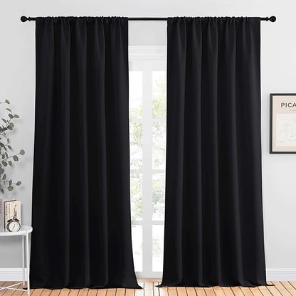NICETOWN Black Out Window Curtains by NICETOWN