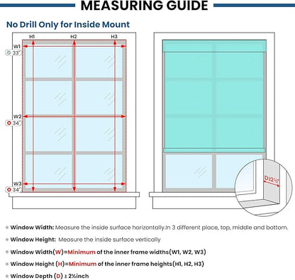 No Drill Motorized Blinds with Remote, Cordless Smart Electric Roller Shades - Image 7