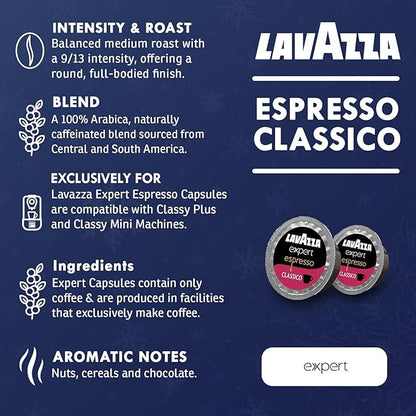 Lavazza Classy Mini Coffee Maker – 72 Count Classico Espresso Capsules – - Image 9