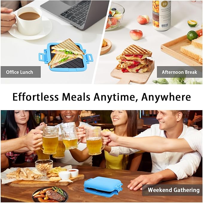 Microwave Sandwich Maker, Heat-Resistant Silicone Rubber Shell, Advanced - Image 6