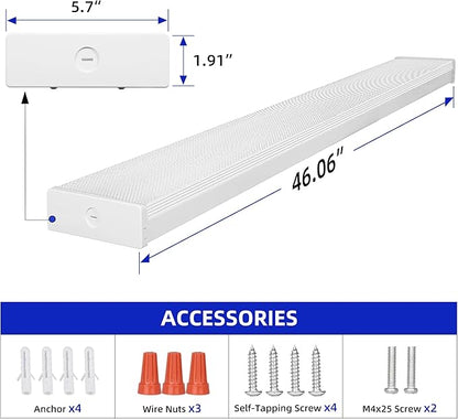 hykolity 4FT LED Wraparound Light, 4 Foot LED Wrap Light Fixture, Flush Mount - Image 6