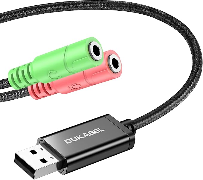 DuKabel USB to 3.5mm Jack TRS AUX Adapter by DuKabel