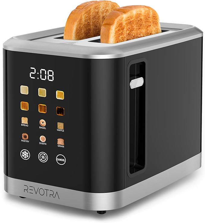 2 Slice Toaster Stainless Steel by REVOTRA