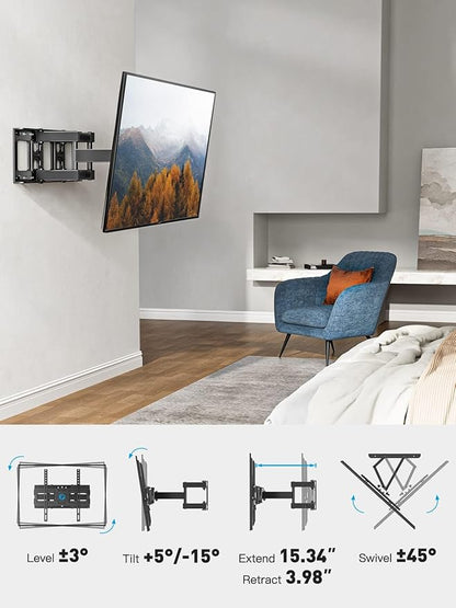 Pipishell TV Wall Mount for 26-74 inch LED LCD OLED 4K TVs up to 99lbs - Image 6