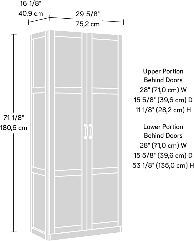 Sauder Select Storage Cabinet, Pantry Cabinet Kitchen Storage - Image 3