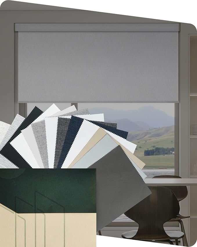Yoolax Motorized Blinds with Remote, Fabric Sample by Yoolax