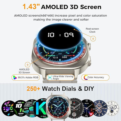 Soudorv Smart Watch, 2026 AMOLED 1.43" Smartwatch - Image 2