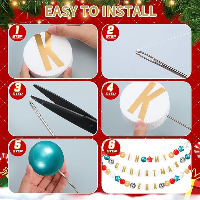 Giant Friendship Bracelet Garland Kit, DIY Birthday Banner with Letters Ball ...
