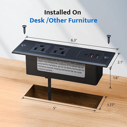 DOACE Recessed Power Strip - Image 6
