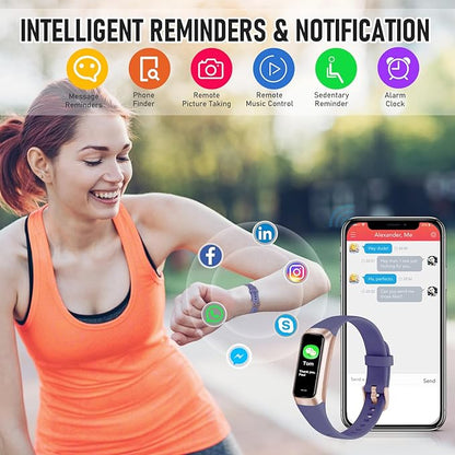Fitness Tracker with 24/7 Heart Rate Blood Oxygen Sleep Monitor, 1.1" AMOLED - Image 6