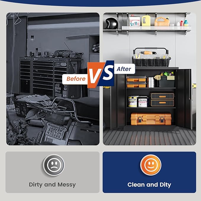 Yizosh Metal Garage Storage Cabinet - Image 9