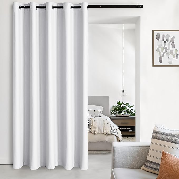 JIUZHEN Sliding Door Curtains, Room Divider Curtain by JIUZHEN