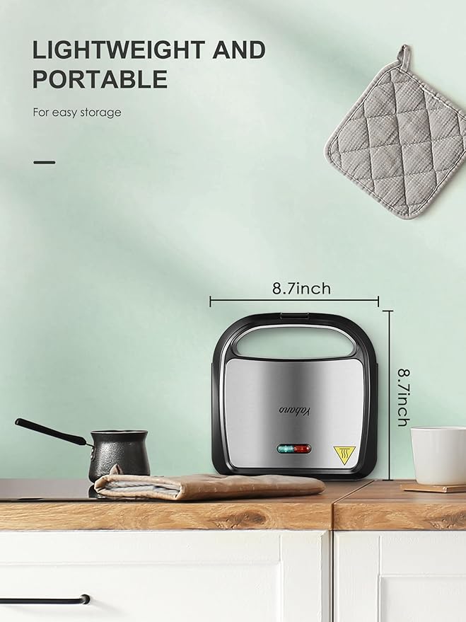 Sandwich Maker, Yabano Toaster and Electric Panini Grill - Image 5
