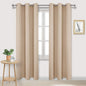DWCN Beige Curtains 84 Inches, Thermal Insulated Room Darkening Window Drapes by DWCN