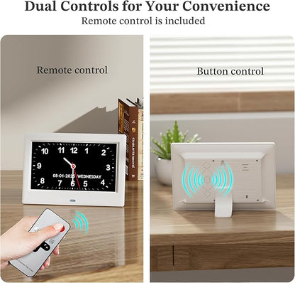 2025 NEW, Digital Clocks, Auto-Dimming, 12 Reminders & 6 Alarms, Button & - Image 8