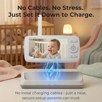 Smart Baby Monitor with 1080P Camera, Night Vision, 2-Way Audio & Cry Detection - Image 2