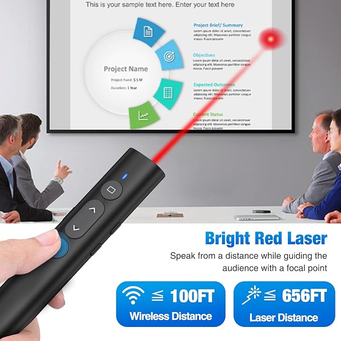 2 in 1 USB Type C Presentation Clicker - Image 2