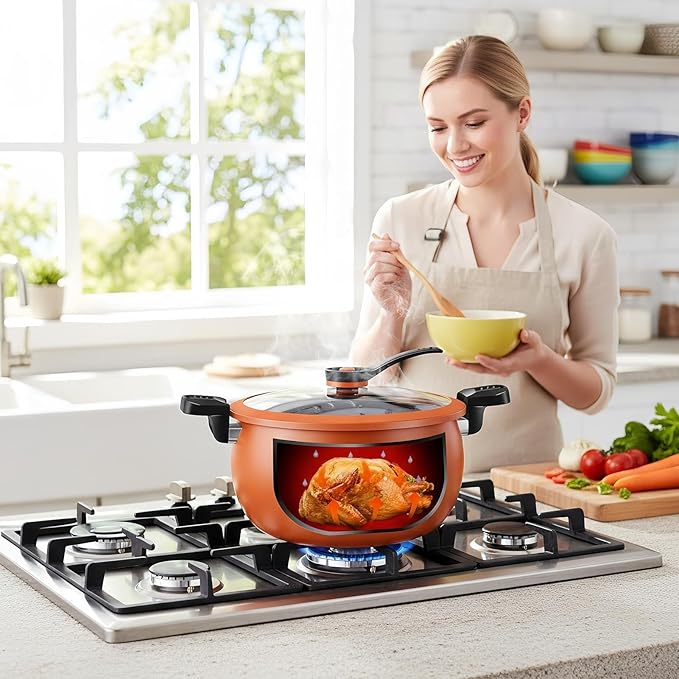 non-stick pressure cooker, - Image 3