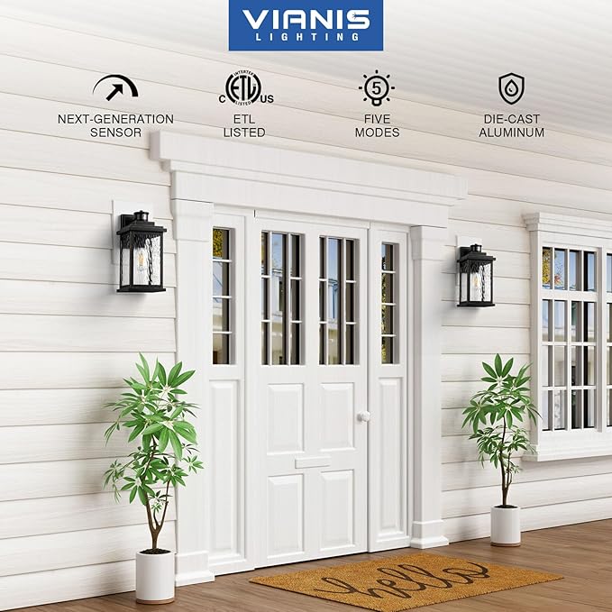 VIANIS Large Motion Sensor Outdoor Lights, Dusk to Dawn Outdoor Lighting - Image 5