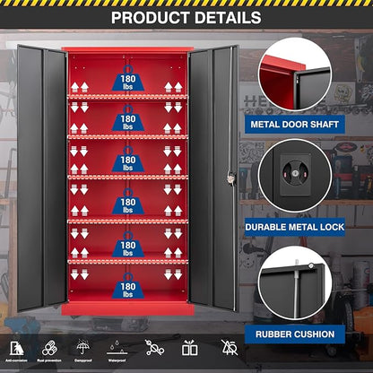 Metal Storage Cabinet-71” Tall Steel File Cabinets - Image 5