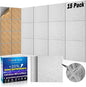BSHEAD 15 pcs 165dtex Microfiber Acoustic Panels ，Self-Adhesive Soundproof Wall by Staytunedforournewproduct