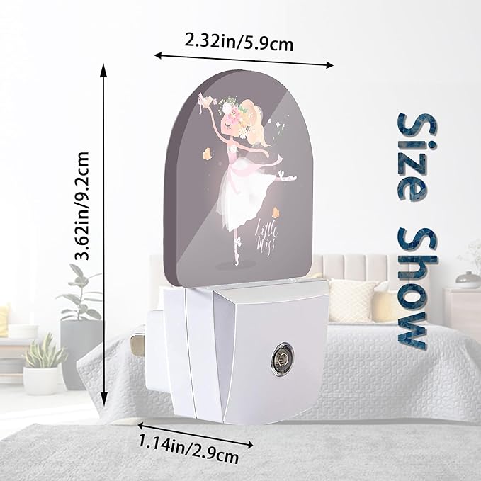 Axxitude Ballet Girl Flower Butterfly Night Lights Plug into Wall - Image 3