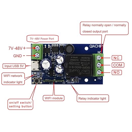 Ewelink WiFi Wireless Smart Relay Module USB 5v/12v/24v/48v Inching Selflock - Image 2