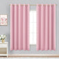 Pink Curtains 63 Inch Length for Baby Girls Nursery Decor, 2 Panel Sets Pair by KOUFALL