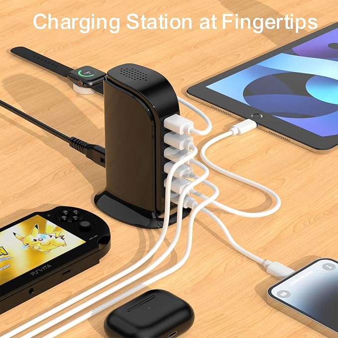 USB Charger Block with Type C, 6-Port Chargers - Image 6