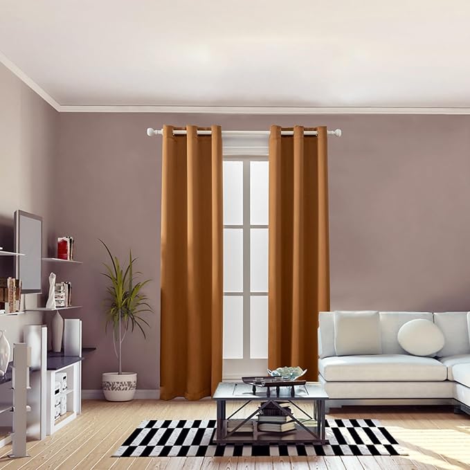 Anytime 100% Blackout Curtain 2 Panels Set, Thermal Insulated Window Drapes - Image 5