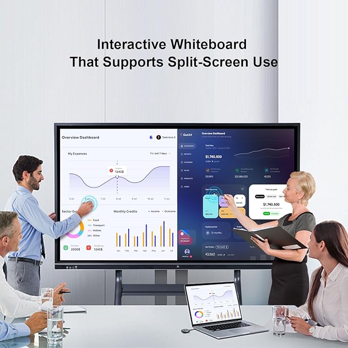 86″ Smart Board, 4K UHD Touchscreen Interactive Whiteboard - Image 3