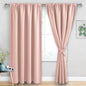 JIUZHEN Blush Pink Blackout Curtains by JIUZHEN