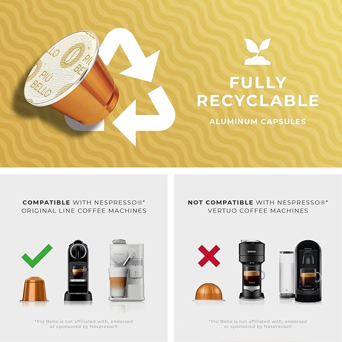 Piu Bello Bionda Espresso Coffee Pods - Image 6